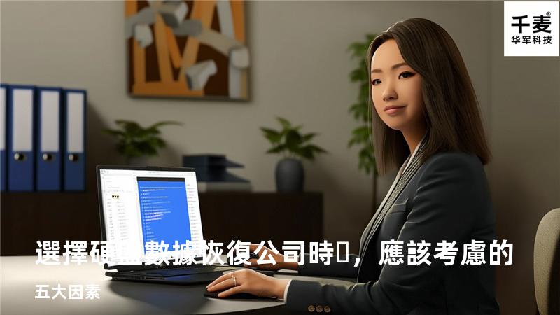 選擇硬盤數據恢復公司時，應該考慮的五大因素